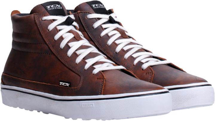 Brown and white