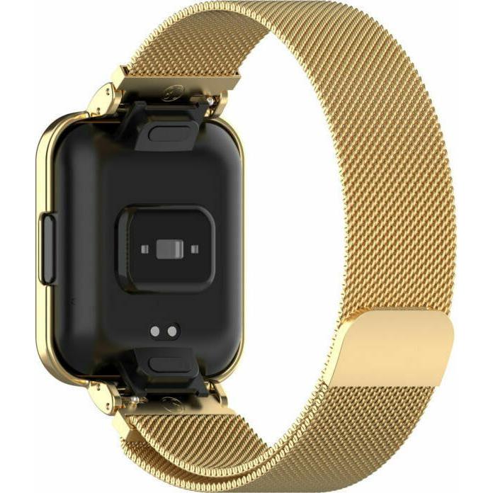 Thumbnail - Strap-it Armband (Geflochtener Stahl), Uhrenarmband, Gold