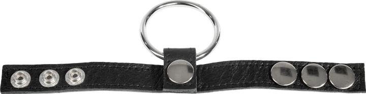 Actual product image Rimba Erotic Fashion ra7474 Penis Band Black Genuine Leather (4 cm)