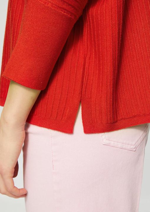 Produktbild S.Oliver Strickpullover Weicher Pullover mit Struktur und 3/4-Fledermausärmeln (34)