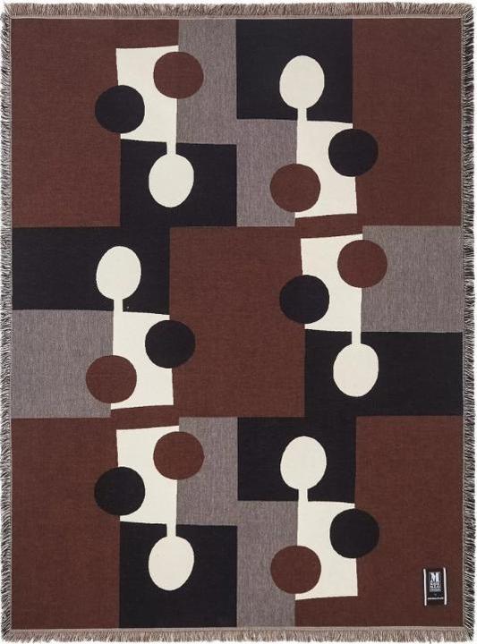 Actual product image Markslöjd Blanket Lia 170 x 130 cm, Red / White / Black (170 x 130 cm)