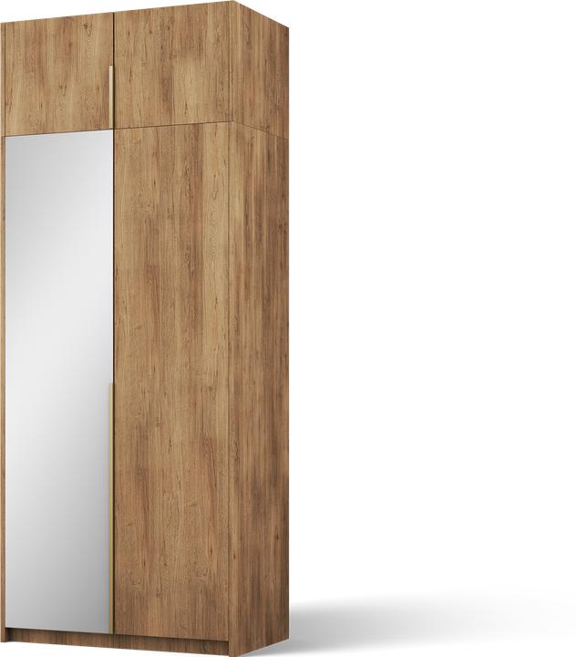 Produktbild ADRK Furniture Alera II mit Aufsatz – Drehtürenschrank (100 x 58 x 250 cm)