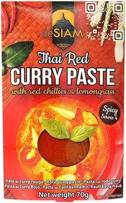 Actual product image deSiam Red Curry Paste (70 g)