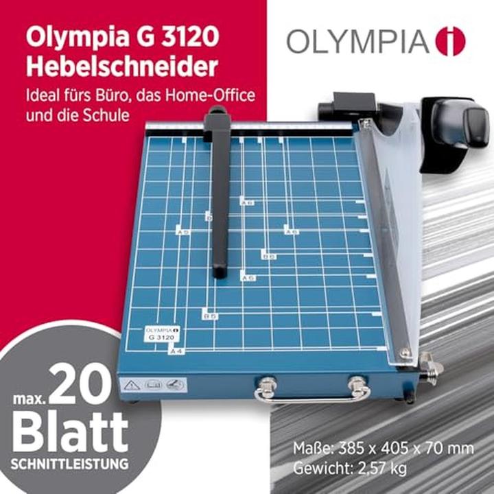 Image du produit Olympia Machine à découper G 3120 (20 feuilles, A4)