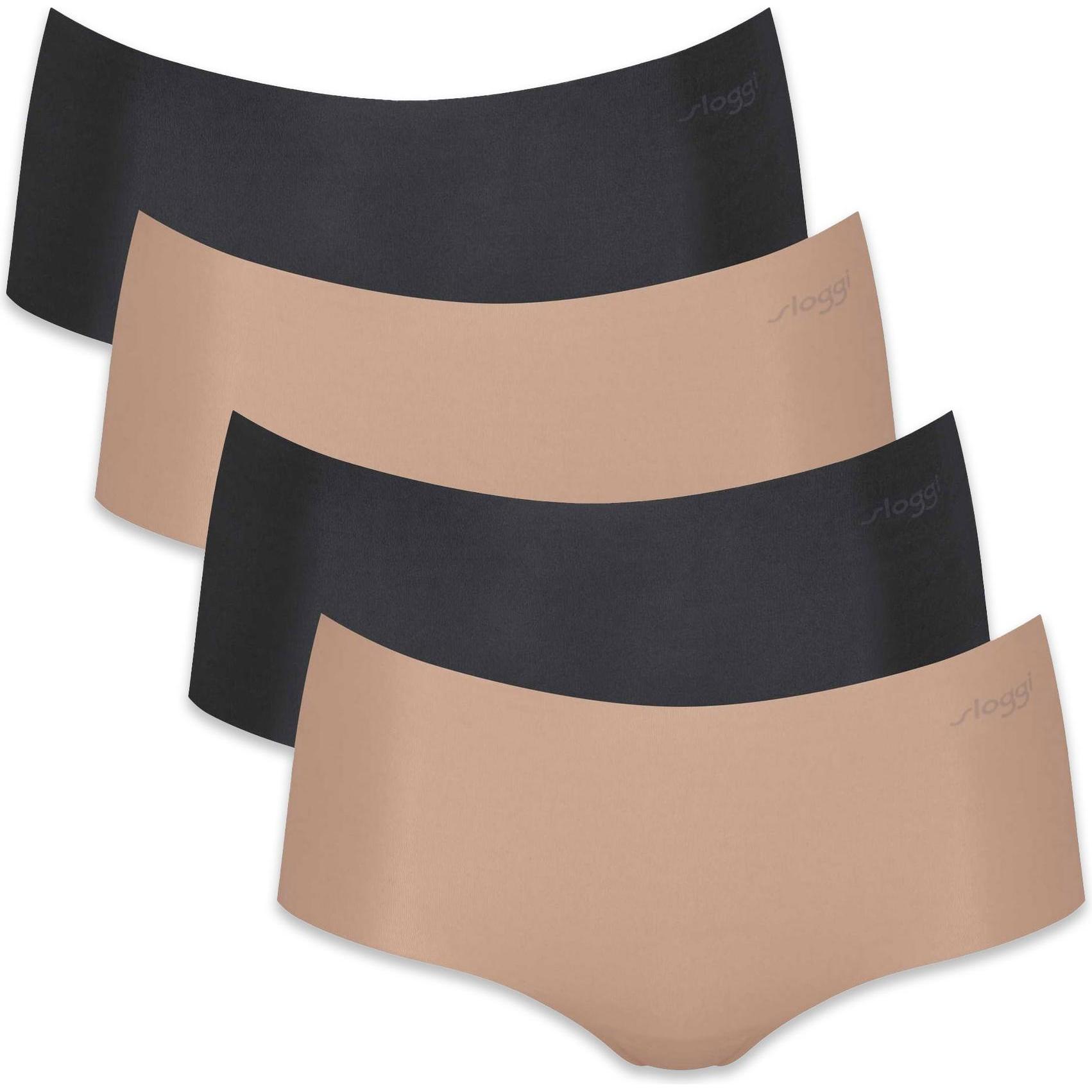 Sloggi, Damen, Unterhosen, Zero Microfiber Shorts 2.0, Mehrfarbig, (L, 4er Pack)