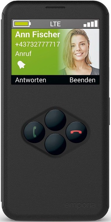 Produktbild Emporia Smart 5 mini (64 GB, Schwarz, 4.95", Single SIM, 13 Mpx, 4G)
