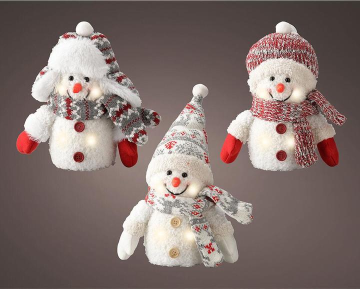 Actual product image Lumineo LED Schneemann Weihnachtsschmuck 11 x 8 x 18 cm