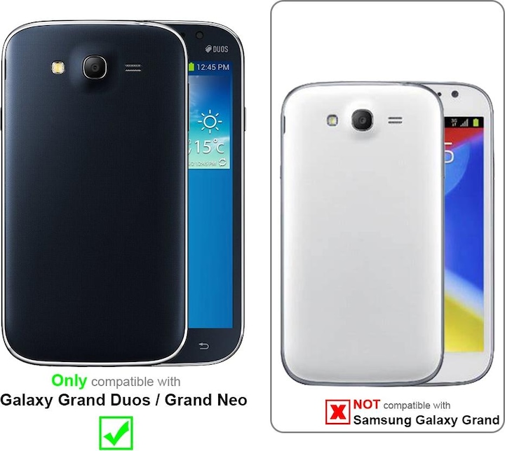 Actual product image Cadorabo Book with 3 card slots cover (Samsung Galaxy Grand Prime)