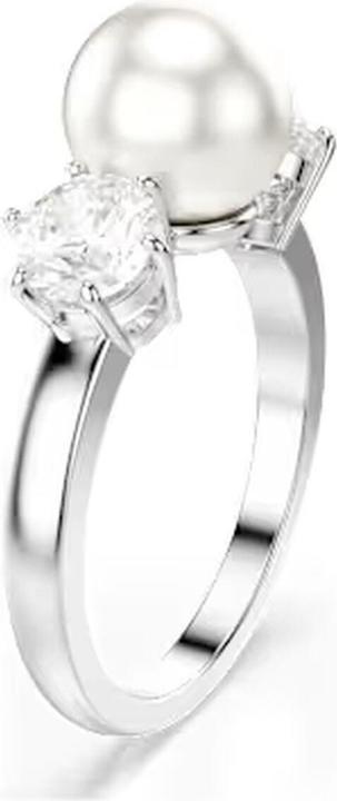 Produktbild Swarovski Matrix Ring Kristallperle Rundschliff Weiss (52)