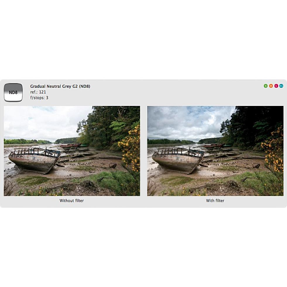 Thumbnail - Cokin X121 Verlauffilter grau 2 (ND8) (130 mm, ND- / Graufilter), Objektivfilter, Grau