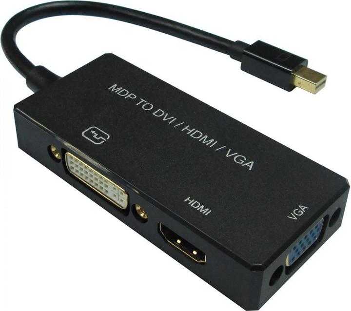 Actual product image Value Mini DisplayPort to (DVI, HDMI, VGA, 10 cm)