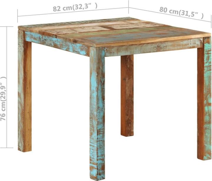 Produktbild vidaXL Esstisch (82 x 80 x 76 cm)
