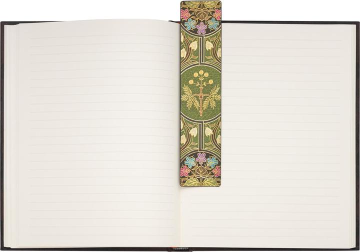Actual product image Paperblanks Book Mark Blooming Poetry Green