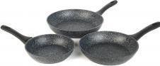 Immagine prodotto Salter BW11459BRMFOB Megastone Thermo Collar 3-Piece Frying Pan Set - 20/24/28cm (Set di pentole e padelle da cucina, Alluminio)