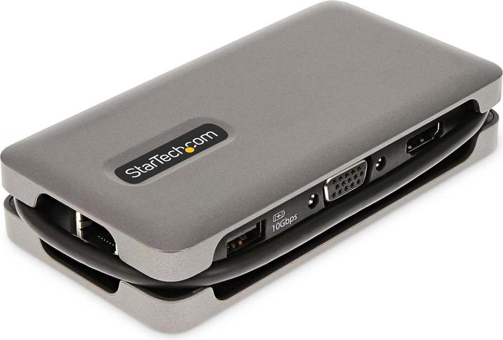 Actual product image StarTech com DKT31CVHPD3, Kabelgebunden, USB 3.2 Gen 2 (3.1 Gen 2) Type-C, 100 W, 2.0b, 10,100,1000 (USB-C, 3 ports)