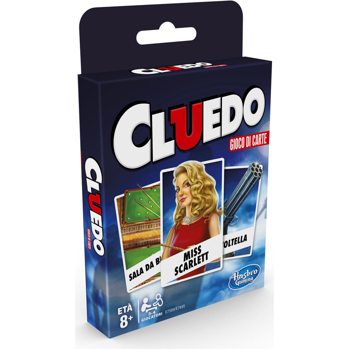 Hasbro Cluedo mazzo di carte, versione italiana, tedesco: 671-02-765 (Italiano)