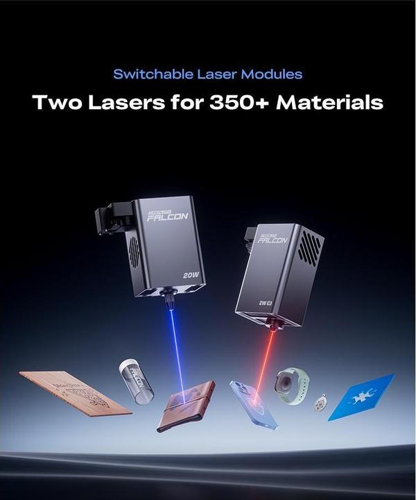 Image du produit Creality Falcon A1 Pro 20W, Drucktechnik: Keine, Anzahl Extruder