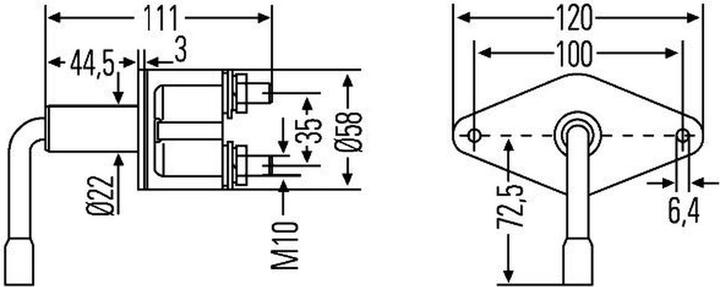 Immagine prodotto Hella Interruttore principale batteria per MACK CASE IH JOHN DEERE KRONE MANITOU SOLARIS