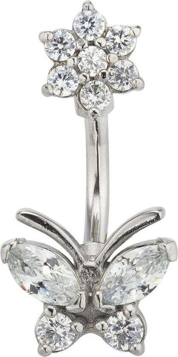 Image du produit Bijouteria Piercing nombril (Cristallin, Acier chirurgical 316L)