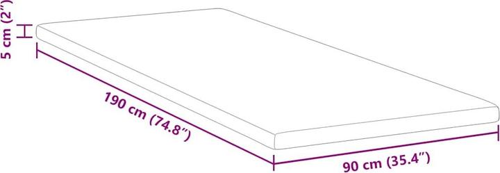Produktbild VidaXL Matratzenauflage (90 x 190 cm)