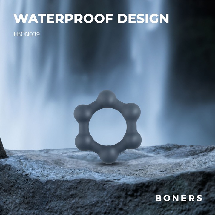 Produktbild Boners Hexagon Penisring mit Stahlkugeln (3.80 cm)