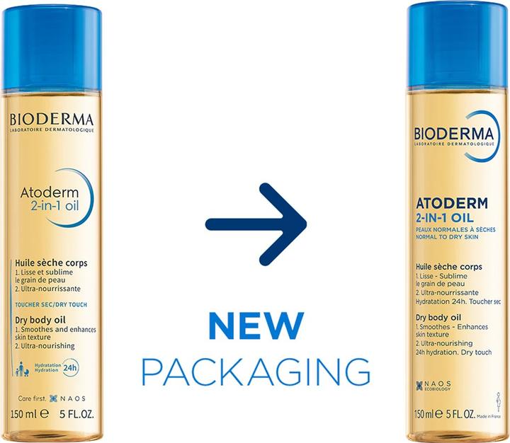 Actual product image Bioderma Atoderm 2 in 1 (Body oil, 150 ml)