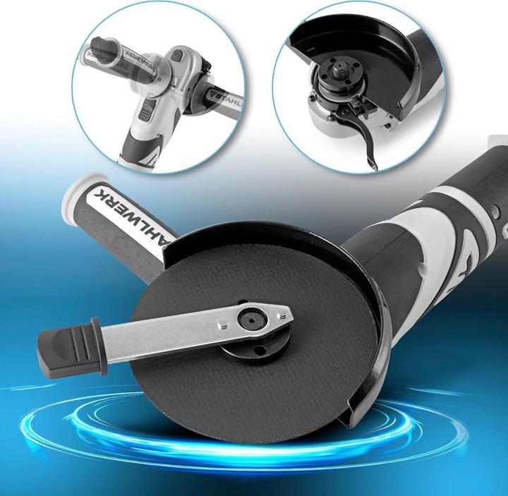 Produktbild Stahlwerk Brushless Akku Winkelschleifer  AWS-20 ST 20V/4Ah, 0 - 7500 min-1 (125 mm)