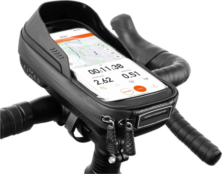 Produktbild Fixed Fest installierte FIXBIB2-BK | Fahrradkoffer | Schwarz | Für alle Arten von Telefonen bis zu 6 8 Zol