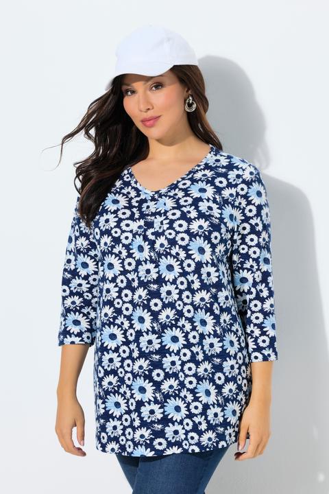Actual product image Ulla Popken Daisy Print Tee (54)