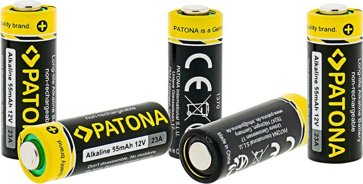 Actual product image Patona Alkaline battery 23A (5 pcs., A23, 55 mAh)