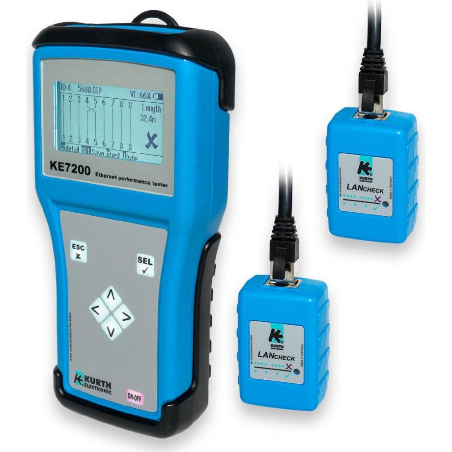 Kurth, Multimeter, KE7200 Ethernet Performance Tester