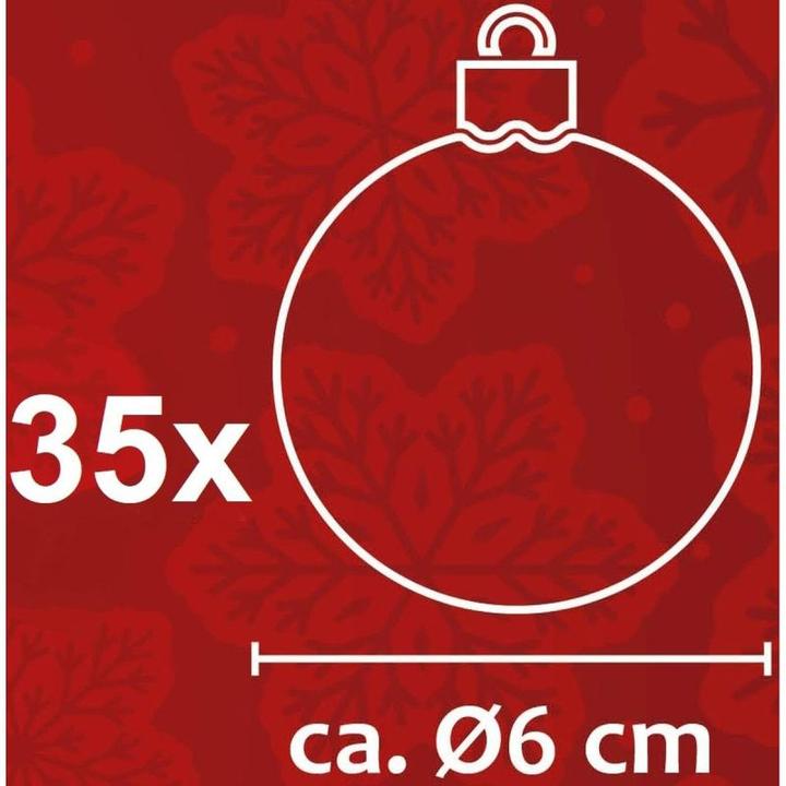 Produktbild H & S Collection Weihnachtskugeln (35x)