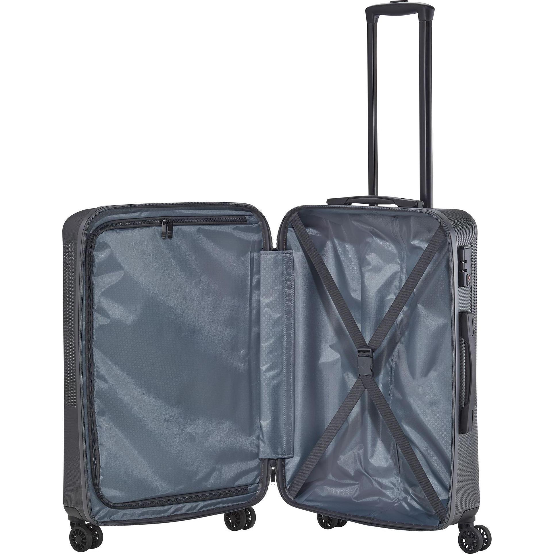 Thumbnail - Travelite, Koffer, Bali 4 Rollen Kofferset 3-teilig, Grau, (193 l, XL (ab 115l))