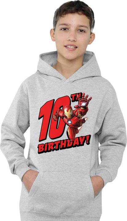 Produktbild Kapuzenpullover meliert 10. Geburtstag (128)