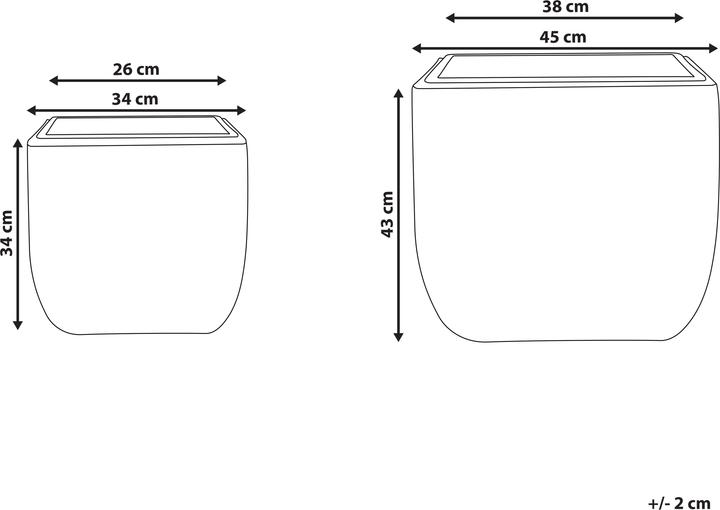 Produktbild Beliani Berberis (34 x 34 x 34 cm)
