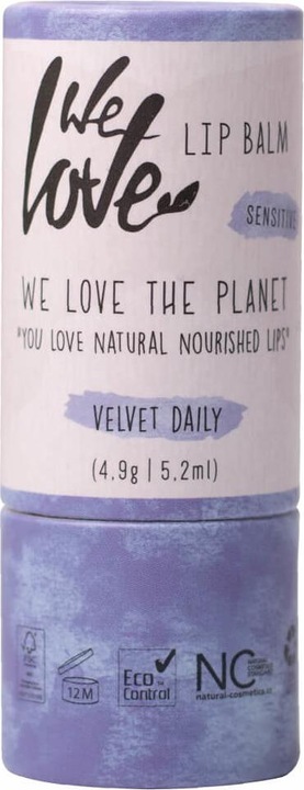 Produktbild We Love The Planet Natürliche Lippenpflege Velvet Daily Vanille - 4,9g - (4.90 ml)