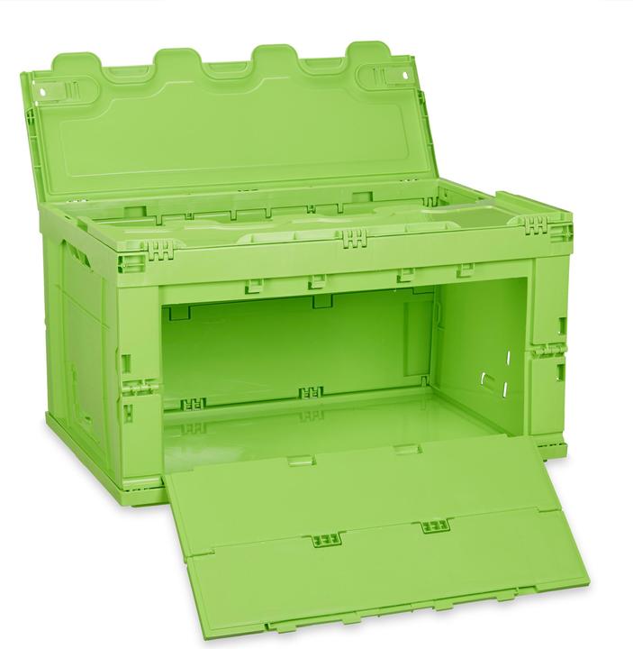 Immagine prodotto Relaxdays Box pieghevole da 60 l con coperchio (58,5 x 39,5 x 32,5 cm, 75 l)