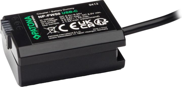 Produktbild Patona USB-C Input Akku-Adapter NP-FW50 (Akku)