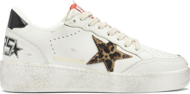 Produktbild Golden Goose sneakers ball star 2 in white leather with ponyskin star (37)