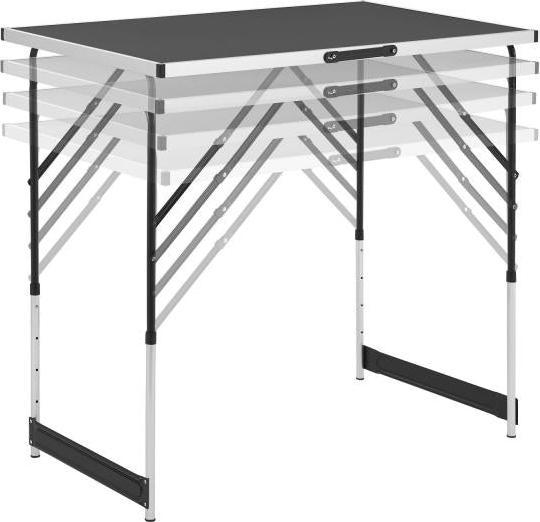 Actual product image Juskys Set of 3 folding table aluminium multifunctional table