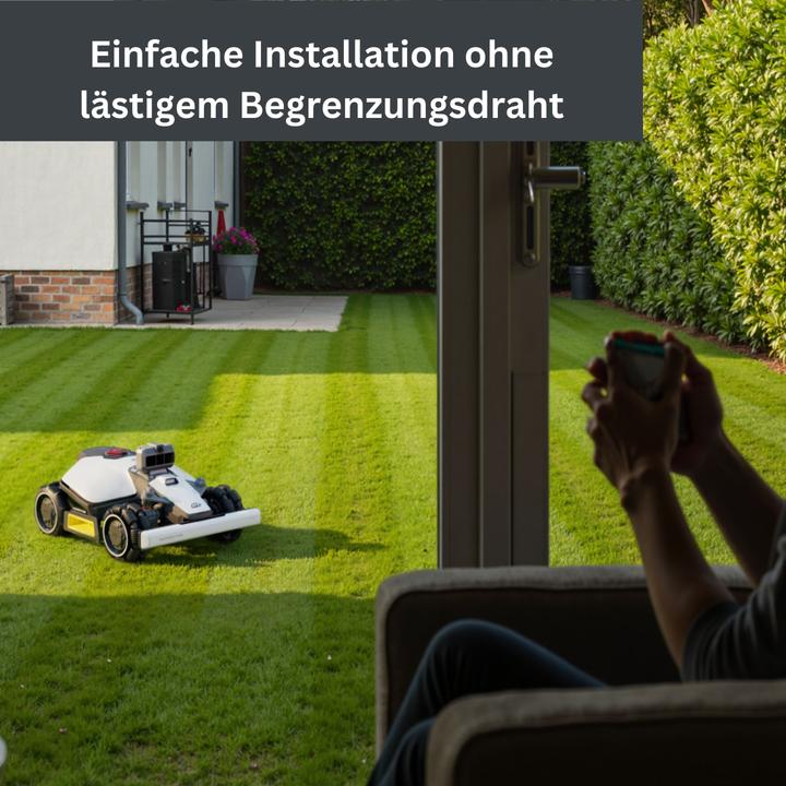 Actual product image Mammotion LUBA mini AWD 1500 LiDAR (1500 m², Without boundary wire)