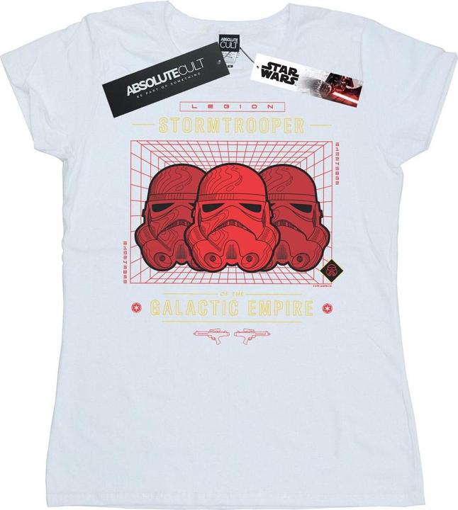 Actual product image Star Wars Womens/Ladies Stormtrooper Legion Grid Cotton T-Shirt (M)