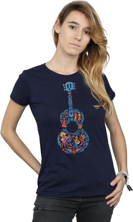 Actual product image Disney Womens/Ladies Coco Guitar Pattern Cotton T-Shirt (XL)