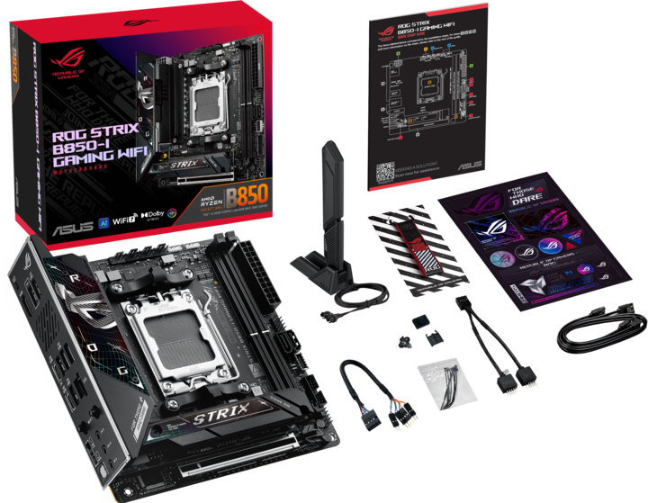 Actual product image ASUS ROG STRIX B850-I GAMING WIFI (AM5, AMD B850, Mini-ITX)