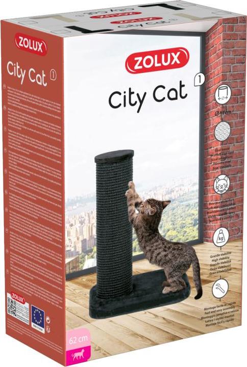 Actual product image Zolux City Cat 1 cat scratching post (62 cm, Black)