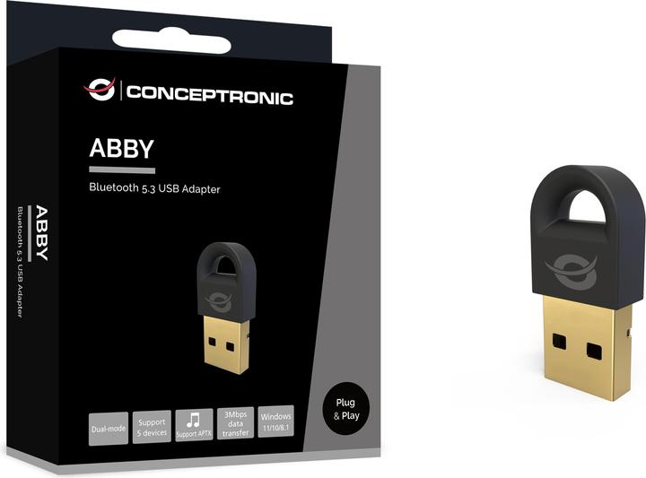 Produktbild Conceptronic Bluetooth Adapter 5.3 NanoUSB 10- 20m schwarz (Sender)