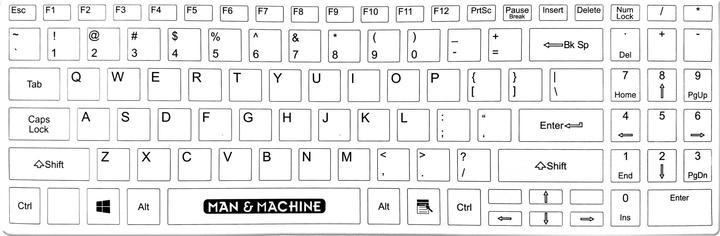 Actual product image Man & Machine Europe manmachi man&machine keyboard itscoolflatwire its cool flat wireless.white.de (DE, Wireless)