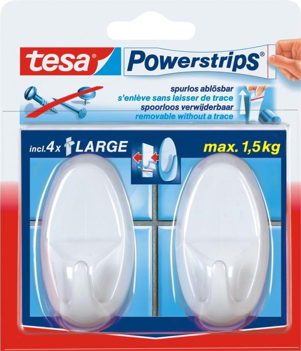 Produktbild tesa Powerstrips Haken LARGE oval