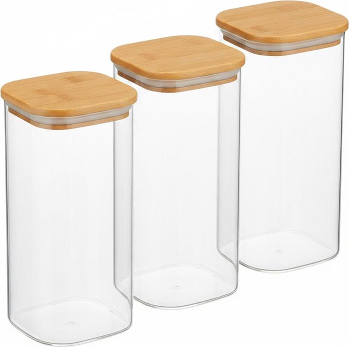 Produktbild Relaxdays 3x Vorratsglas (1.50 l)