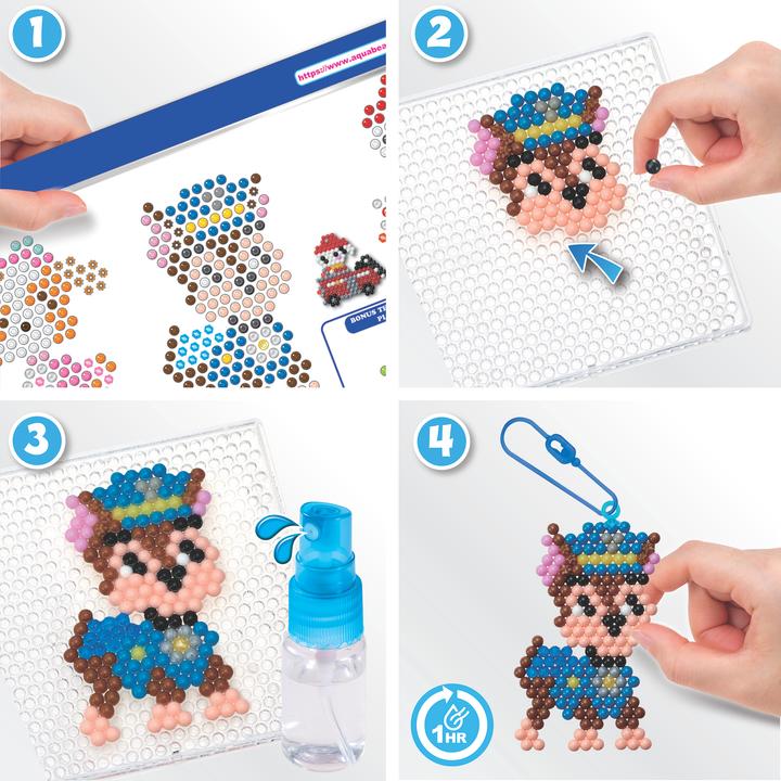 Actual product image Epoch Aquabeads Paw Patrol key ring